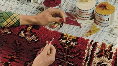 fabrication tapis histoire patch hooking
